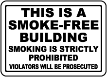 This Is A Smoke-Free Building Sign