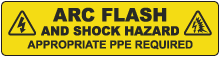 Arc Flash Appropriate PPE Required Floor Label