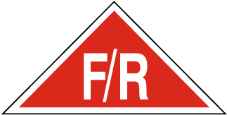 Red / White NJ Floor / Roof Truss Sign