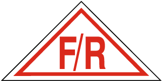 White / Red NJ Floor / Roof Truss Sign