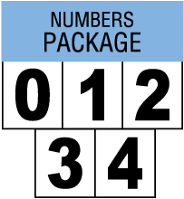 NFPA 704 Numbers Package