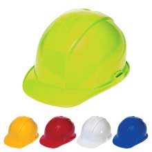 4 Point Ratchet Hard Hat – Vented Green