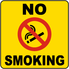 No Smoking Label