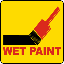 Wet Paint Label