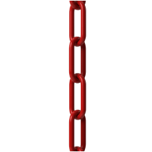 500 ft. Red Plastic Chain