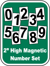 Magnetic Scoreboard Number Set