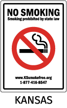 Kansas No Smoking Sign