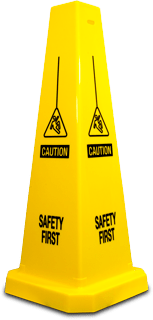 Caution Safety First Floor Cone
