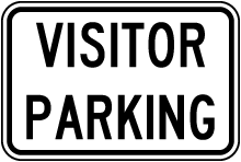 Visitor Parking Sign