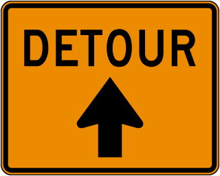 Detour Sign (Up Arrow) - X4624