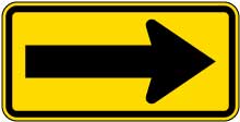 One Direction Large Right Arrow Sign