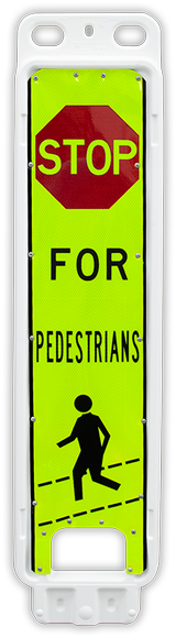 Replacement Stop For Pedestrians In-Street Crossing Panel