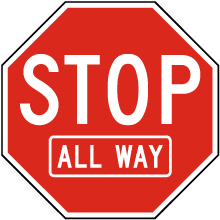 Stop All Way Sign