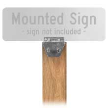 4x4 Wood Post Sign Bracket