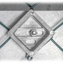 Tamper-Resistant 2" Chain Link Fence Sign Mounting Kit