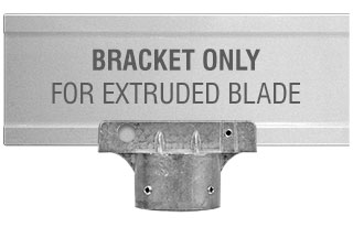 Round Post Extruded Blade Street Name Sign Bracket