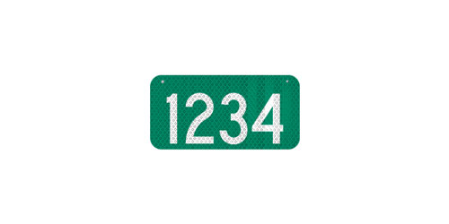 12 x 6 911 Address Sign