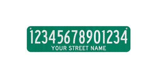 24 x 6 Sign with Street Name