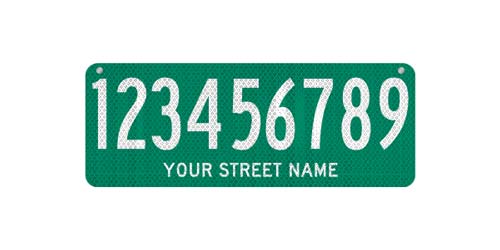 24 x 9 Sign with Street Name