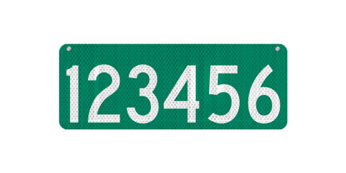 24 x 9 911 Address Sign