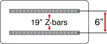 24 x 12 Z-bar configuration
