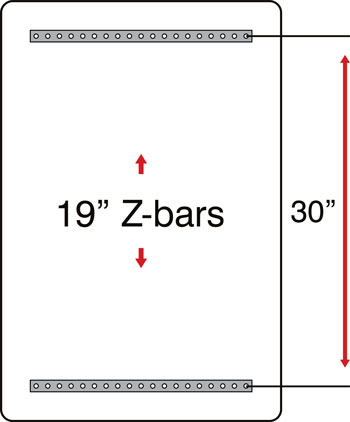 30x36 Z-bar configuration