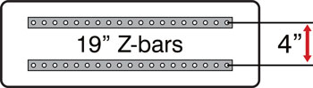 24 x 8 Z-bar configuration