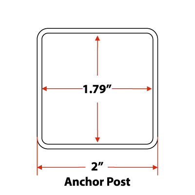 2 inch Anchor Square Post