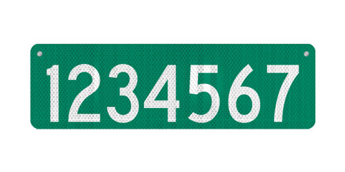 30 x 9 911 Address Sign