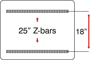 24x12 Z-bar configuration