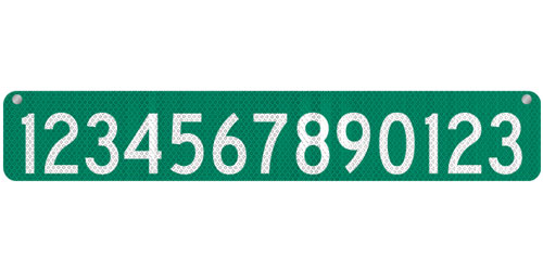 36 x 6 911 Address Sign