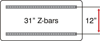 18 square Z-bar configuration