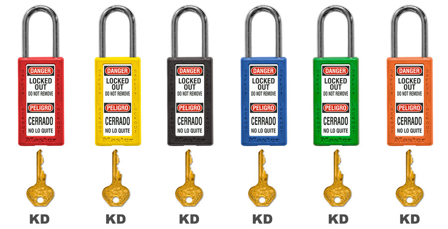 Master Lock Bilingual Keyed Different Safety Padlock 411 C3879