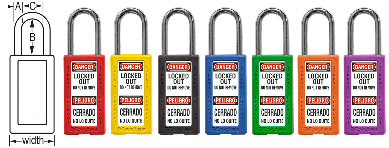 Master Lock Bilingual Keyed Different Safety Padlock 411 C3879