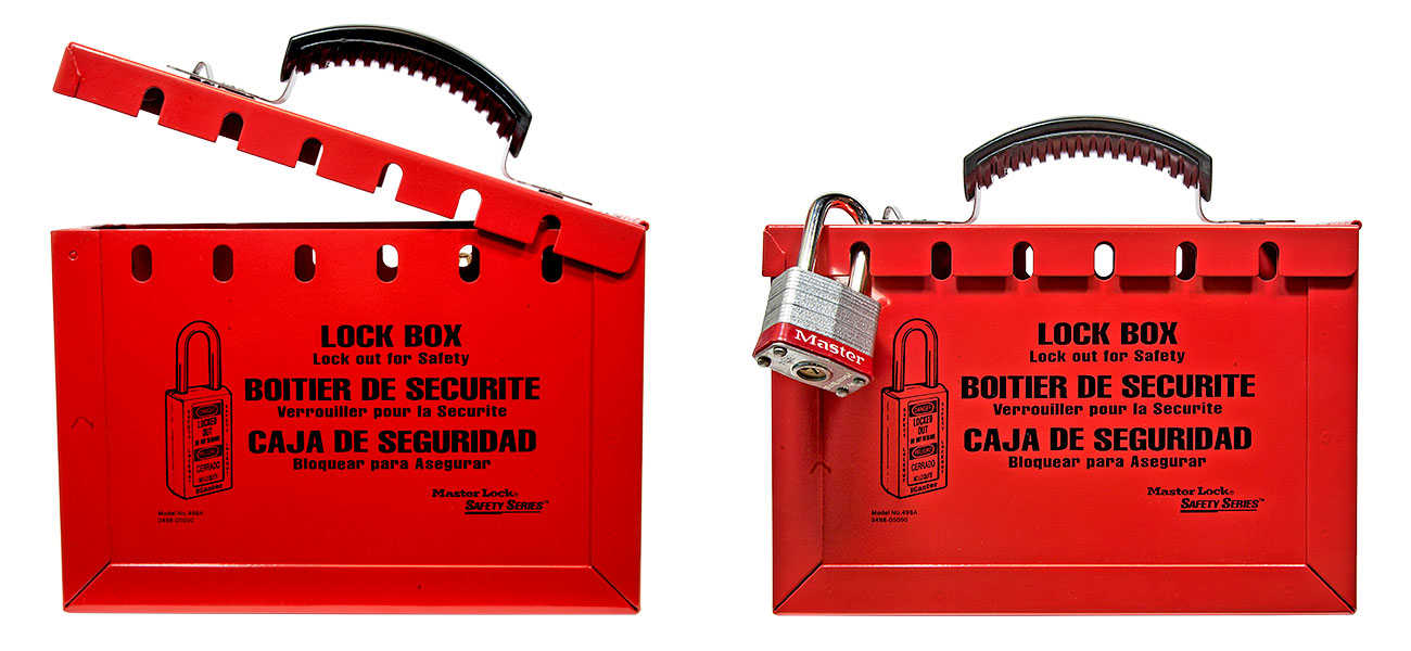 Master Lock Portable Group Lock Out Box 498A C3109