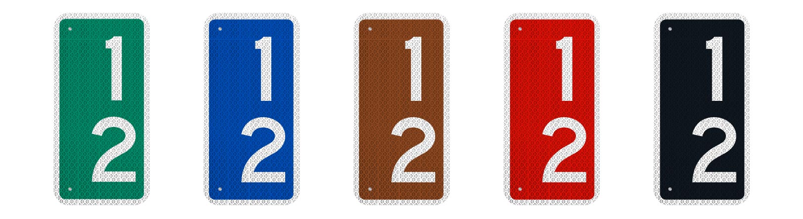 911 Address Signs colors we offer.