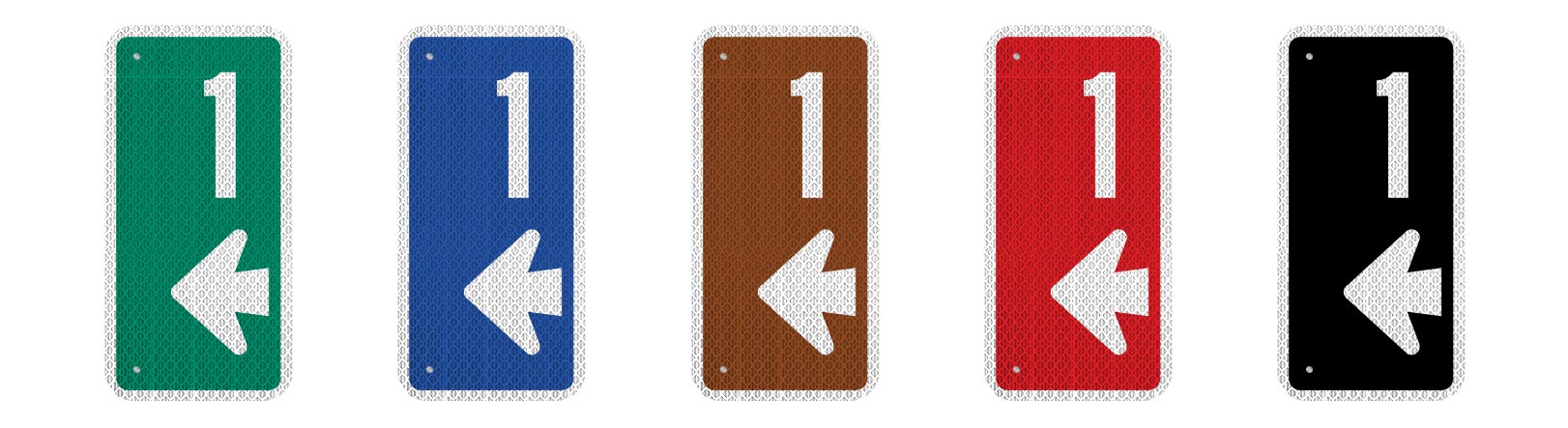 911 Address Signs colors we offer.