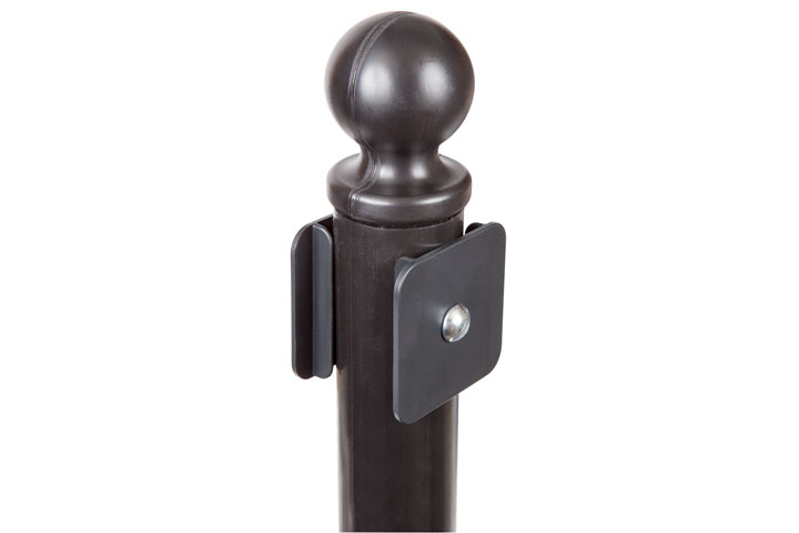Finial top and stability plates