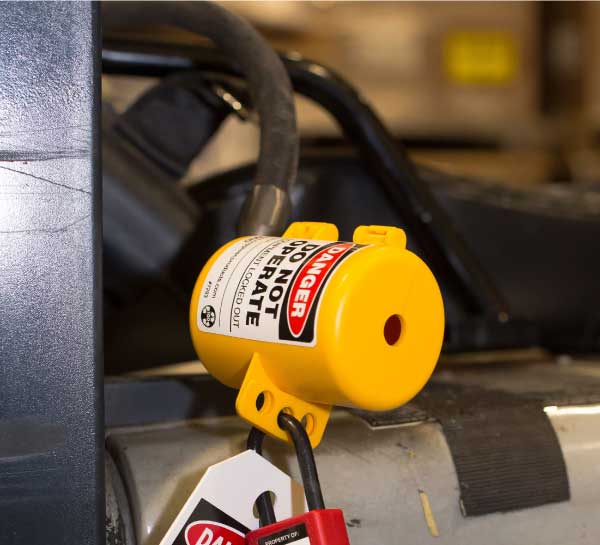 Forklift Lockout - Propane Tank