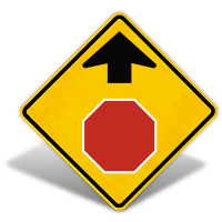 Stop Ahead Signs