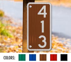 911 Vertical Signs with Border