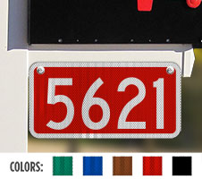 911 Horizontal Signs with Border