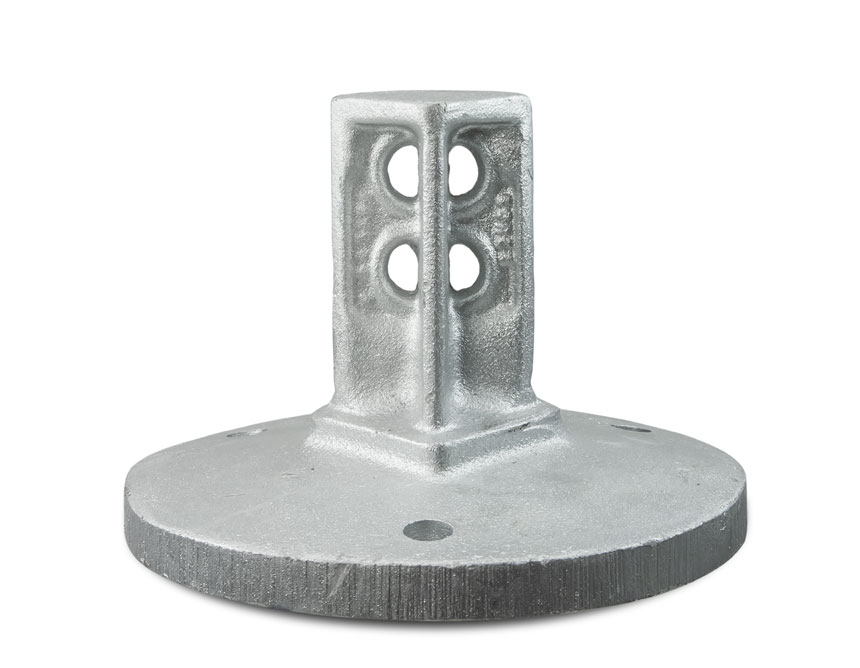 Round post surface mount snap'n safe breakaway system