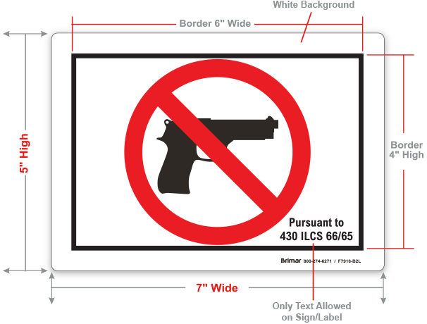 Illinois No Gun Label