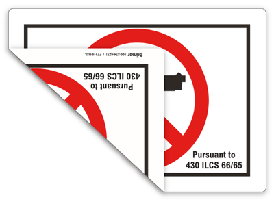 Illinois No Gun Label