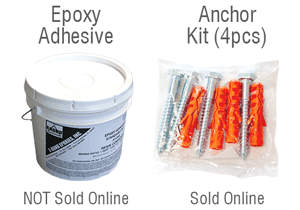 Epoxy adhesive and Anchor screws