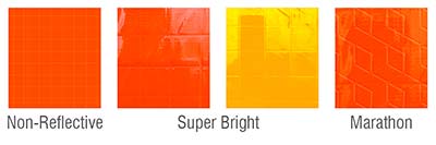 Roll-up sign material grades