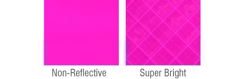 Pink Roll-up sign material grades