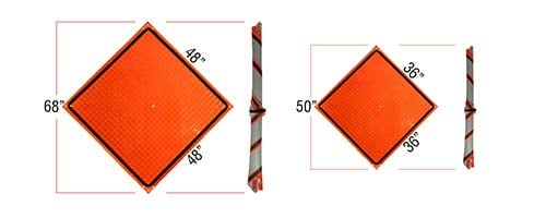 Folded Roll-up sign