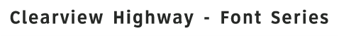Clearview Highway Font